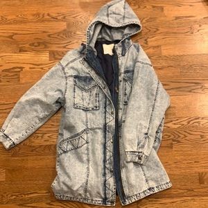 American Eagle quilted denim jacket